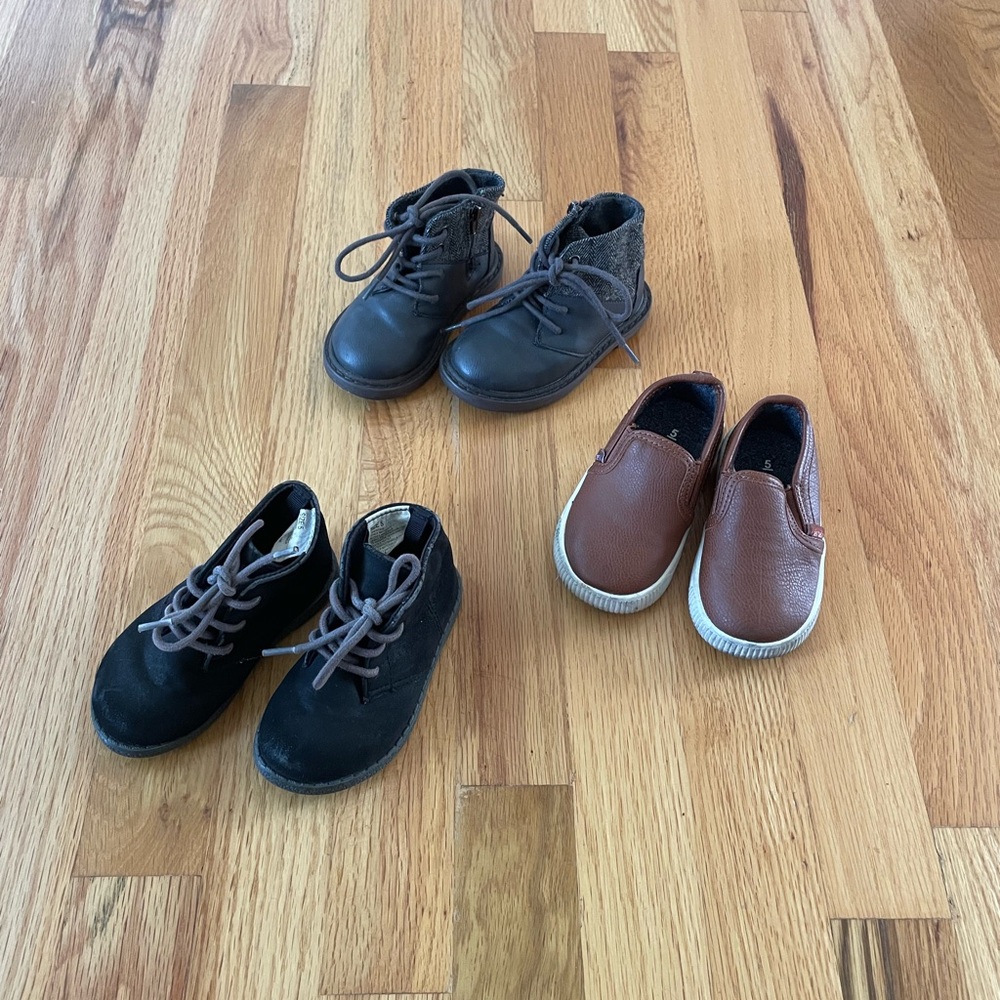 🌷 Zara & Carter’s Kids Shoes - Black and Brown
